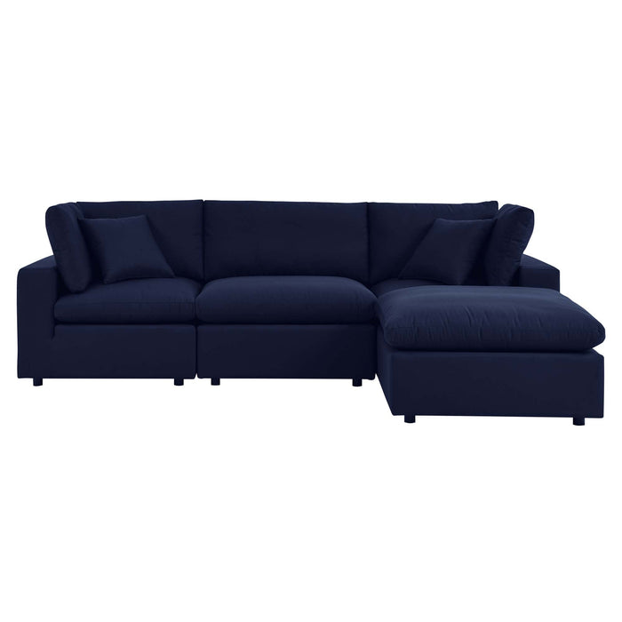 Commix 4-Piece Sunbrella® Outdoor Patio Sectional Sofa by Modway - control panel detail