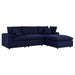 Commix 4-Piece Sunbrella® Outdoor Patio Sectional Sofa by Modway - angle view