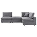 Commix 4-Piece Sunbrella® Outdoor Patio Sectional Sofa outdoor patio sectional seating detail