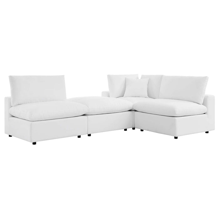 Commix 4-Piece Sunbrella® Outdoor Patio Sectional Sofa by Modway - back view