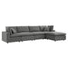 Commix 5-Piece Outdoor Patio Sectional Sofa by Modway - angle view