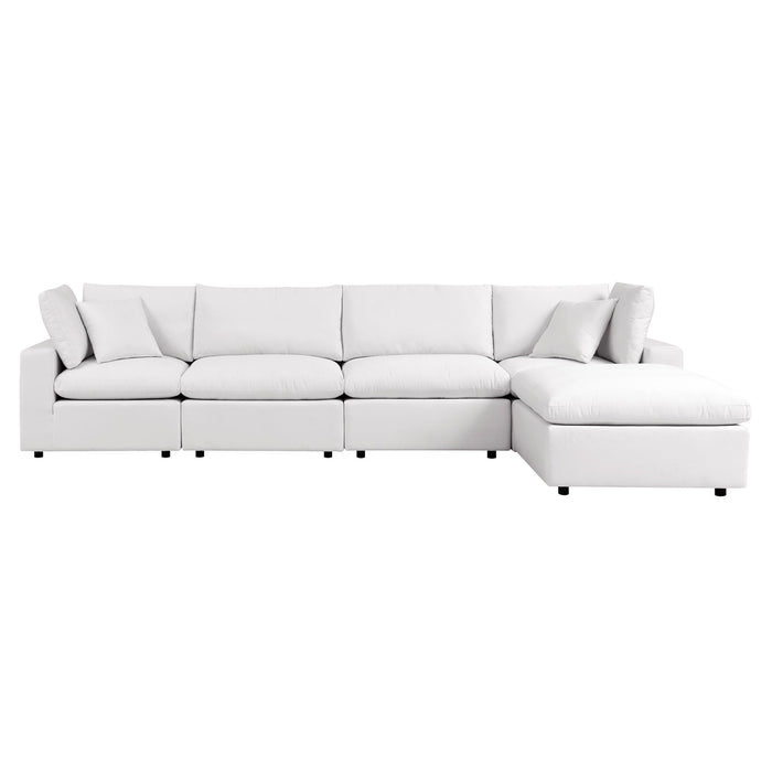 Commix 5-Piece Outdoor Patio Sectional Sofa by Modway - view 22