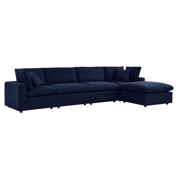 Commix 5-Piece Sunbrella® Outdoor Patio Sectional Sofa by Modway - installation view