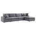 Commix 5-Piece Sunbrella® Outdoor Patio Sectional Sofa by Modway - angle view