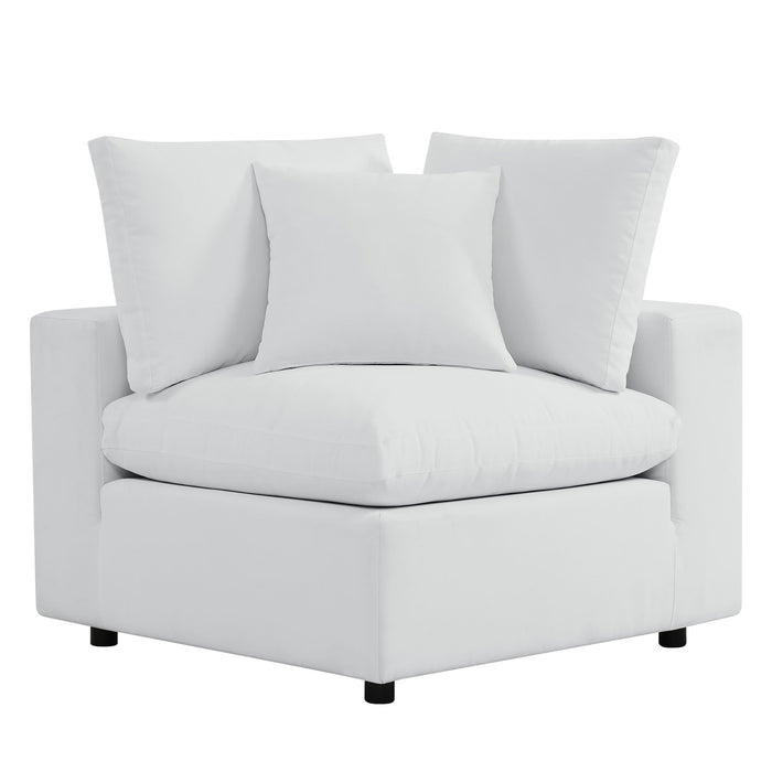 Commix 5-Piece Sunbrella® Outdoor Patio Sectional Sofa outdoor patio sectional side view