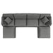 Commix 6-Piece Outdoor Patio Sectional Sofa by Modway - interior view