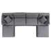 Commix 6-Piece Sunbrella® Outdoor Patio Sectional Sofa outdoor patio sectional detail close-up