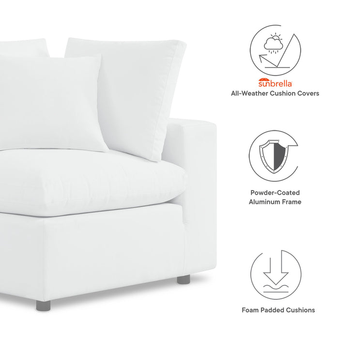 Commix 6-Piece Sunbrella® Outdoor Patio Sectional Sofa by Modway - side view