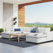 Commix 6-Piece Sunbrella® Outdoor Patio Sectional Sofa by Modway - front view