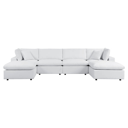 Commix 6-Piece Sunbrella® Outdoor Patio Sectional Sofa by Modway - angle view