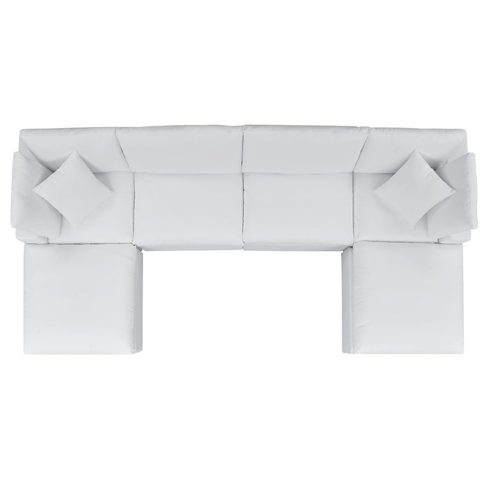 Commix 6-Piece Sunbrella® Outdoor Patio Sectional Sofa by Modway - interior view