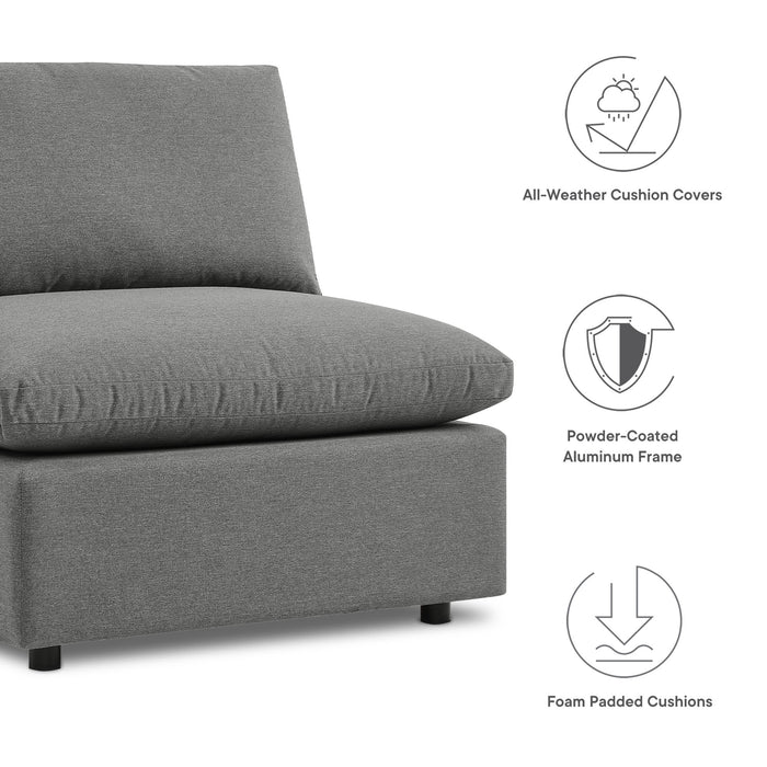 Commix 5-Piece Outdoor Patio Sectional Sofa by Modway - side view