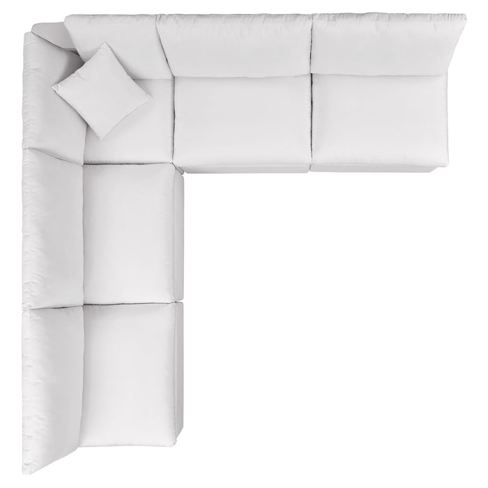 Commix 5-Piece Outdoor Patio Sectional Sofa by Modway - view 20