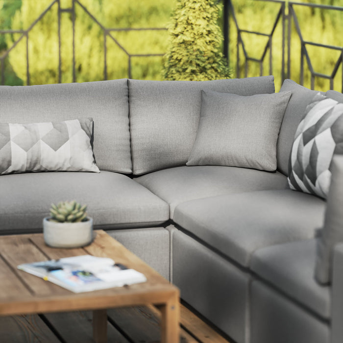Commix 5-Piece Outdoor Patio Sectional Sofa by Modway - detail close-up