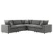 Commix 5-Piece Outdoor Patio Sectional Sofa by Modway - angle view