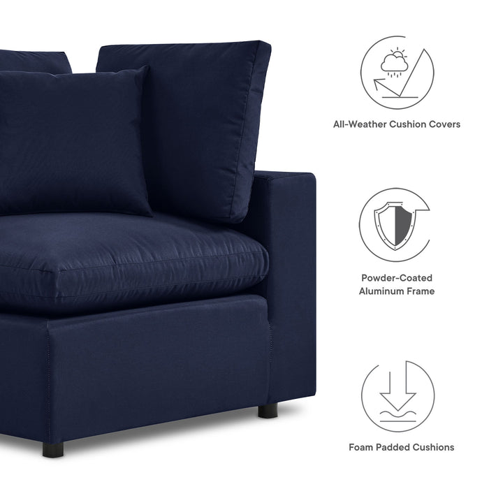 Commix 5-Piece Outdoor Patio Sectional Sofa by Modway - installation view