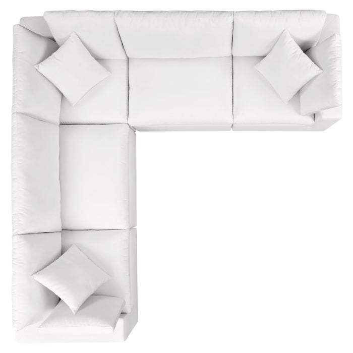 Commix 5-Piece Outdoor Patio Sectional Sofa outdoor patio sectional seating detail