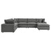 Commix 7-Piece Outdoor Patio Sectional Sofa by Modway - angle view
