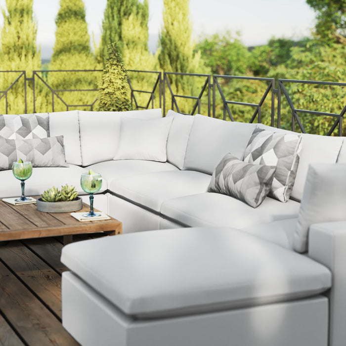 Commix 7-Piece Outdoor Patio Sectional Sofa by Modway - view 17