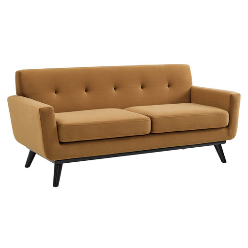Engage Performance Velvet Loveseat - alternate angle view