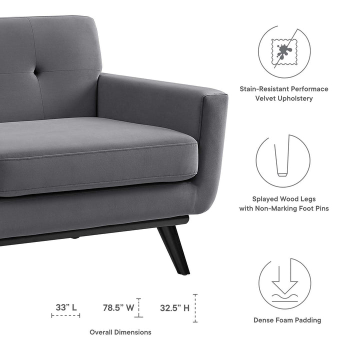 Engage Performance Velvet Loveseat - view 19