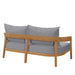 Brisbane Teak Wood Outdoor Patio Loveseat - view 6