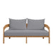 Brisbane Teak Wood Outdoor Patio Loveseat - view 7