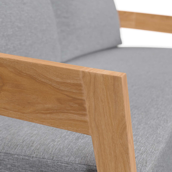 Brisbane Teak Wood Outdoor Patio Loveseat - view 8
