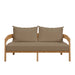 Brisbane Teak Wood Outdoor Patio Loveseat - view 15