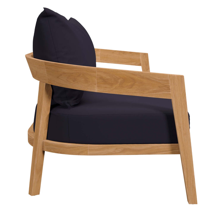 Brisbane Teak Wood Outdoor Patio Loveseat - view 21