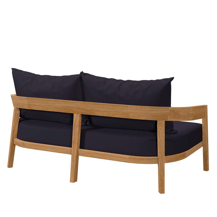Brisbane Teak Wood Outdoor Patio Loveseat - view 22