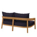 Brisbane Teak Wood Outdoor Patio Loveseat - view 22