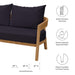 Brisbane Teak Wood Outdoor Patio Loveseat - view 19