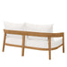 Brisbane Teak Wood Outdoor Patio Loveseat - view 30