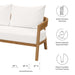 Brisbane Teak Wood Outdoor Patio Loveseat - view 27