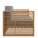 Carlsbad Teak Wood Outdoor Patio Loveseat - view 5