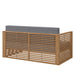 Carlsbad Teak Wood Outdoor Patio Loveseat - view 6
