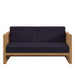 Carlsbad Teak Wood Outdoor Patio Loveseat - view 15