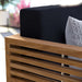 Carlsbad Teak Wood Outdoor Patio Loveseat - view 12