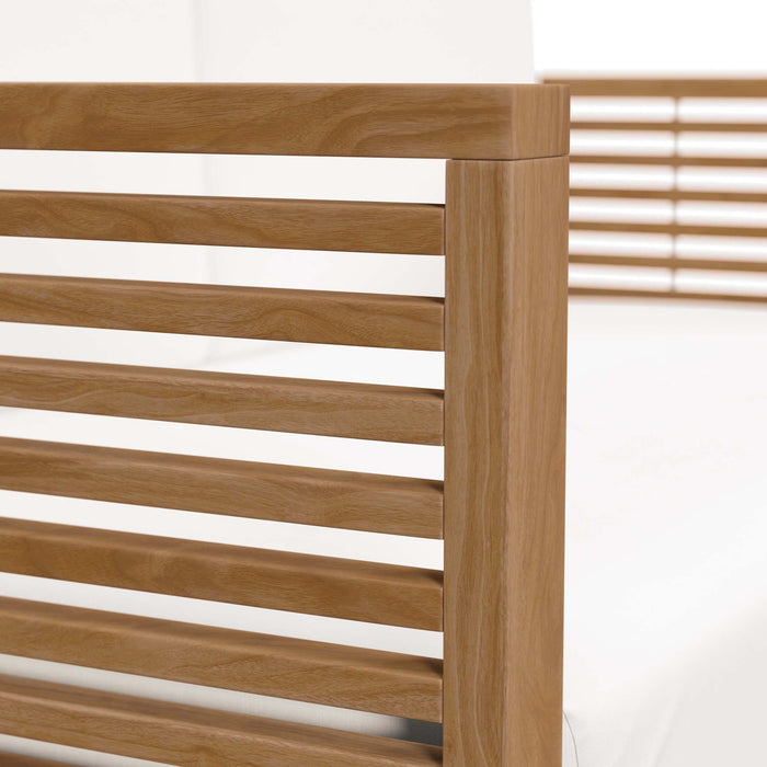Carlsbad Teak Wood Outdoor Patio Loveseat - view 24