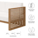 Carlsbad Teak Wood Outdoor Patio Loveseat - view 19