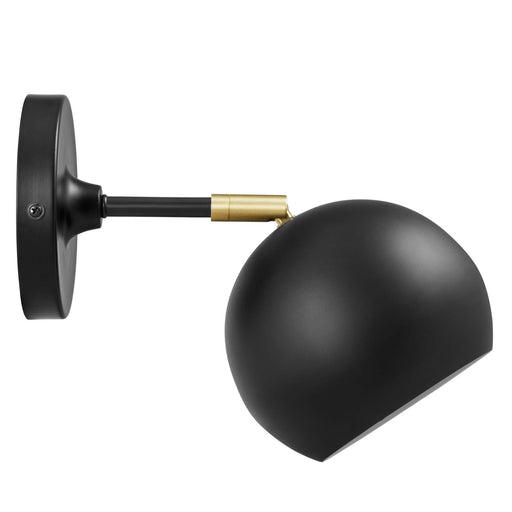 Chalice 4" Swing-Arm Metal Wall Sconce - alternate angle view