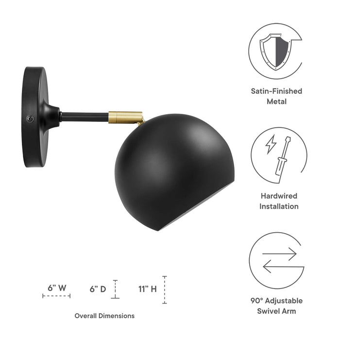 Chalice 4" Swing-Arm Metal Wall Sconce - in lifestyle setting