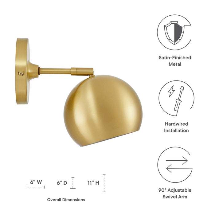 Chalice 4" Swing-Arm Metal Wall Sconce - view 13