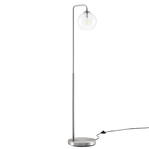 Modway Silo Glass Globe Glass and Metal Floor Lamp Living Room Furniture - View 26