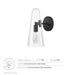 Beacon 1-Light Wall Sconce - in lifestyle setting