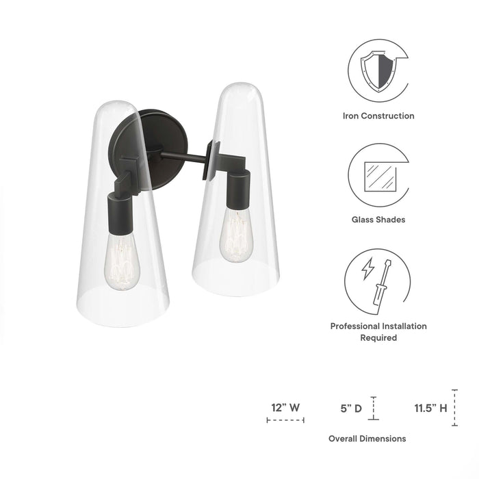 Beacon 2-Light Wall Sconce - in lifestyle setting