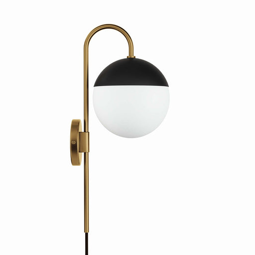 Modway Stellar 1-Light Wall Sconce in Brown - Side View