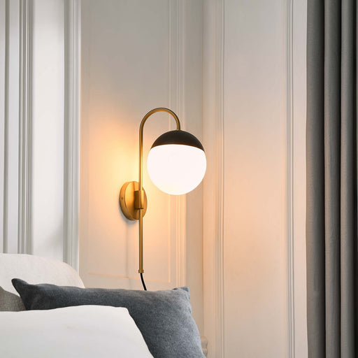 Modway Stellar 1-Light Wall Sconce in Brown
