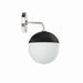 Stellar 1-Light Wall Sconce Opal Polished Nickel